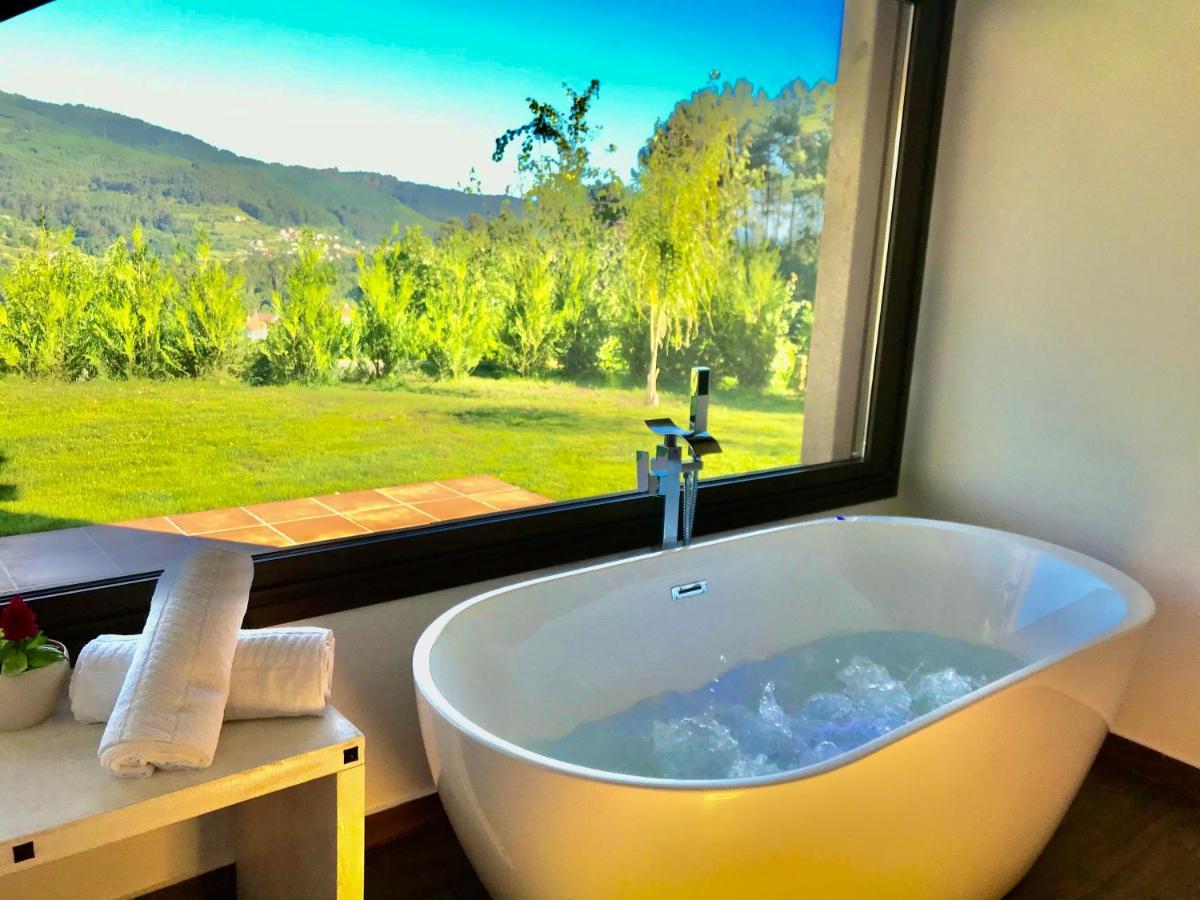 Casa Nueva De Vigo Rural Mos Con Jacuzzi Y Chimenea Para Escapada Romantica Eksteriør billede